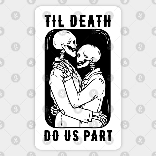 Til Death Do Us Part Gay Couple Sticker by M n' Emz Studio